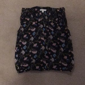 Sheer black sleeveless shirt